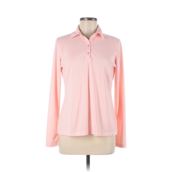 Lady Hagen Tops Lady Hagen Womens Golf Pique Long Sleeve Polo Size